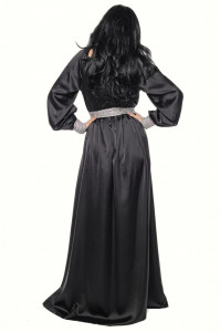 Rochie din satin negru - Img 5