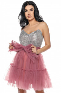 Rochie versatila plamaniu cu top din paiete - Img 1
