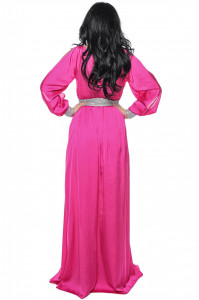 Rochie din satin fucsia - Img 6