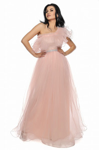 Rochie lunga roz antic U - Img 1