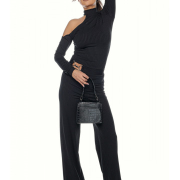 Compleu 2 piese cu pantalon larg si bluza sexy Lonna2 - Img 4