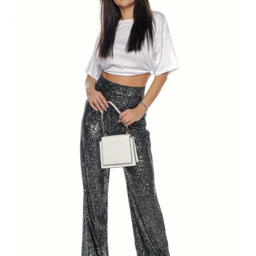Pantalon larg din paiete Emma - Img 2