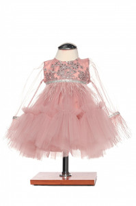Rochie Ema roz antic - Img 1