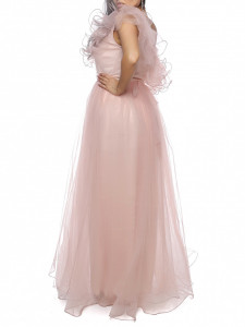 Rochie lunga roz antic U - Img 4