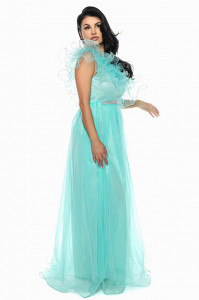 Rochie lunga tulle menta U - Img 3