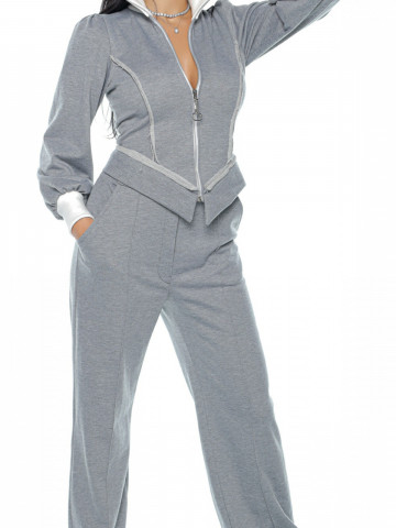 Pantalon trening H 01 gri - Img 1