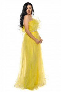 Rochie lunga galben U - Img 1
