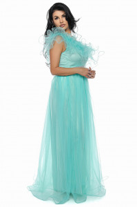 Rochie lunga tulle menta U - Img 4