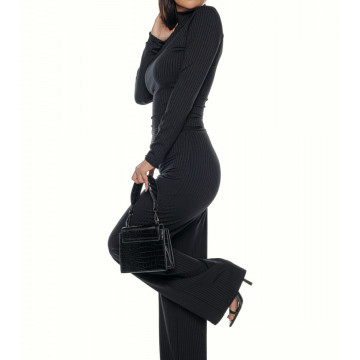 Compleu 2 piese cu pantalon larg si bluza sexy Lonna2 - Img 5
