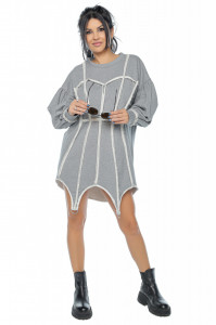 Hanorac oversize gri - Img 1