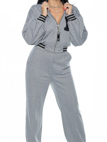 Pantalon trening H 01 gri - Img 4