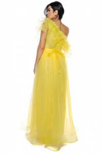Rochie lunga galben U - Img 5