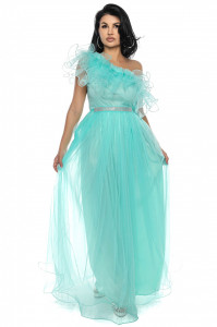 Rochie lunga tulle menta U - Img 5