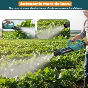 Atomizor Electric STARKEN®, Model ATX-585, Putere 85 W, Viteza in Gol 9000-10000 RPM, Viteza Aer 21-23 m/s, Duza cu 4 Orificii, Compatibil cu Pompele de Stropit Starken, Pentru Pulverizare Rapida si Eficienta - Img 5
