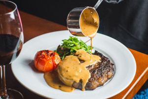 Steak Dinner and Wine for Two at Block Soho - Img 1