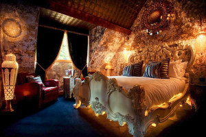 Luxury One Night Stay in a Deluxe Room with Dinner and Champagne for Two at The Crazy Bear Hotel