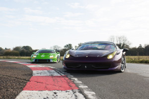 Lamborghini Huracán Super Trofeo vs Ferrari 458 Challenge Race Car Experience - 20 Laps - Img 2
