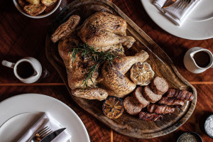Three Course Sunday Lunch with Premium Champagne for Two at The Crazy Bear