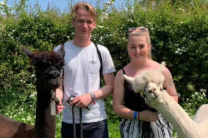 Alpaca Walk with Wood Fired Pizza for Two at Charnwood Forest Alpacas - Img 3