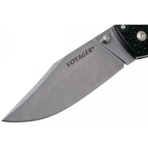 Briceag de buzunar Voyager large Clip Point - Plain Edge, Cold Steel - Img 3