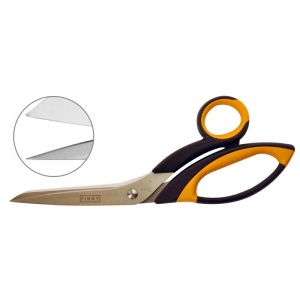 Foarfeca 20cm pt kevlar / fibra de carbon / compozite Kretzer dreapta cu ambele falci serate.