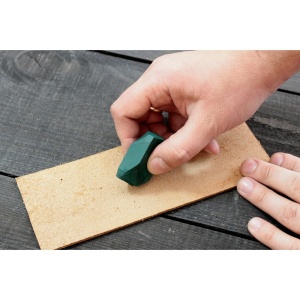 SP150x40.5 Set strop din piele cu maner pentru ascutire 150x40 mm cu pasta de ascutire Chrox/Dialux Verde - Img 4