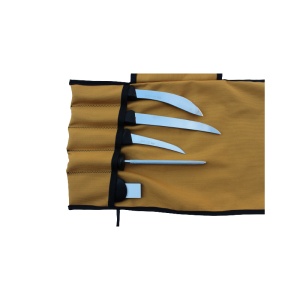 Husa/rola din material textil pentru cutite, 5 buzunare - Img 6