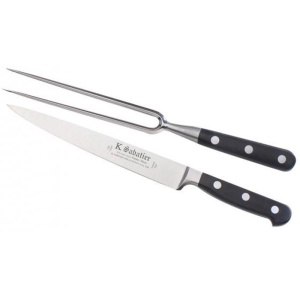 Set cutit si furculita baioneta- cutie cadou, lungime 20cm, Sabatier Bellevue. - Img 1