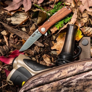 Briceag SOG - Twitch II - Drop Point, Satin, Maner din lemn - Img 14