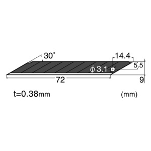 Set 10 lame cutter negre de tip A, varf 30° - 9mm NT Cutter - Img 3