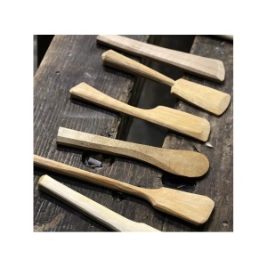 Set 2 linguri si spatula de cioplit din lemn de cires - Img 9
