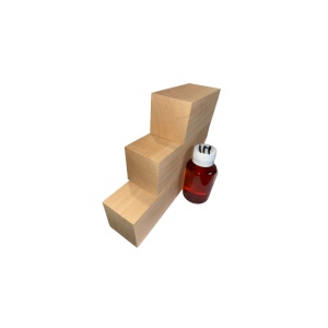 Set 3 blocuri de lemn de cires pentru cioplit 50x50mm cu 50 ml ulei in - Img 2