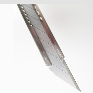Set Cutter / cutit utilitar INOX mic - NT Cutter - 9mm + 10 lame de schimb - Img 3