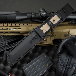 Cutit cu lama fixa BAR15T Tanto Bayonet - FDE, SOG - Img 11