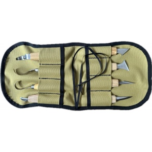 RTC8N Husa/rola din material textil pentru cutite, 8 buzunare - Img 1