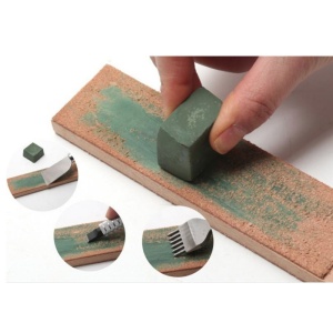 ZSMP.1 Strop cu doua fete din piele PREMIUM M marca ZEPHYRcu pasta de ascutire Chrox/Dialux Verde - Img 4