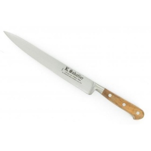 Cutit de filetat, lungime 20cm, maner din lemn de maslin, Sabatier Au Carbone - Olive. - Img 1