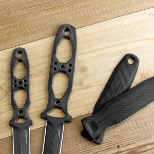 Cutit lama fixa SOG Pentagon FX - Covert - Blackout - Img 12