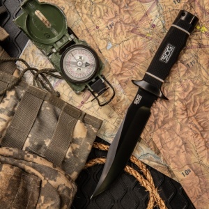 Cutit lama fixa SOG TECH BOWIE - BLACK - Img 9