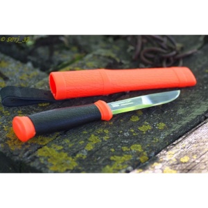 Cutit Morakniv 2000, portocaliu, bushcraft/camping/vanatoare. - Img 3