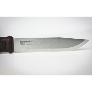 Cutit Morakniv Garberg GRAND din inox , cu teaca de piele pentru outdoor, vanatoare, bushcraft - Img 3