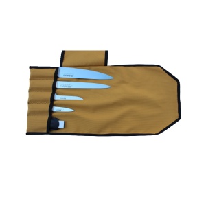 Husa/rola din material textil pentru cutite, 5 buzunare - Img 7