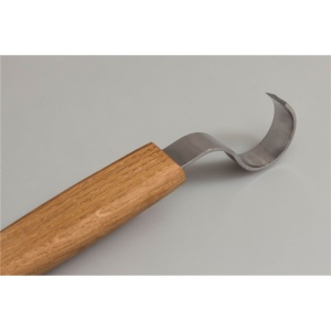 SK2Oak Cutit de cioplit linguri 30mm, cu maner de stejar BeaverCraft - Img 3