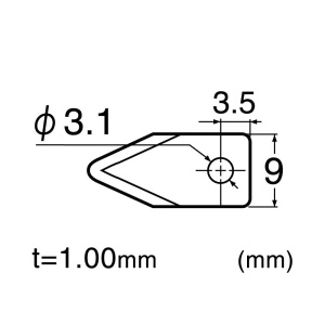 Cutit pentru decojit legume/ fructe 80 mm cu lama din inox, 0333- F.Herder - Img 4
