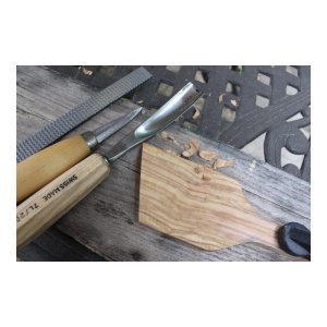 Set 2 linguri si spatula de cioplit din lemn de cires - Img 10