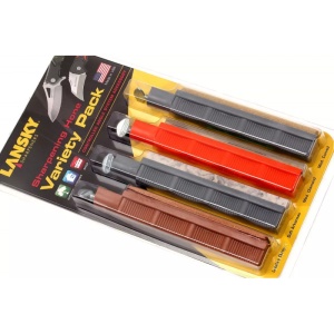 Set 3 pile si strop din piele de ascutit cutite LANSKY - Img 3