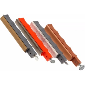 Set 3 pile si strop din piele de ascutit cutite LANSKY - Img 4