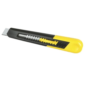 Stanley 0-10-151, Cutter cu blocare prin glisare, dispozitiv de rupere a lamei, 160mm + o lama segmentata 18mm - Img 1