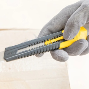 Stanley 0-10-151, Cutter cu blocare prin glisare, dispozitiv de rupere a lamei, 160mm + o lama segmentata 18mm - Img 6