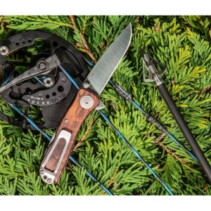 Briceag SOG - Twitch II - Drop Point, Satin, Maner din lemn - Img 13